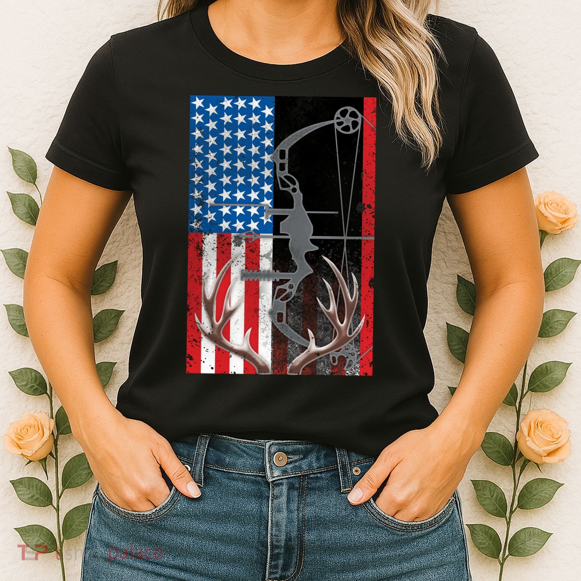 American Hunter USA Flag Women's T-Shirt