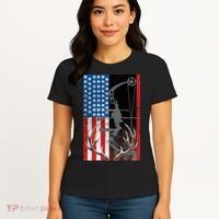 American Hunter USA Flag Women's T-Shirt thumb 4
