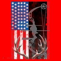 American Hunter USA Flag Santa Hat thumb 1