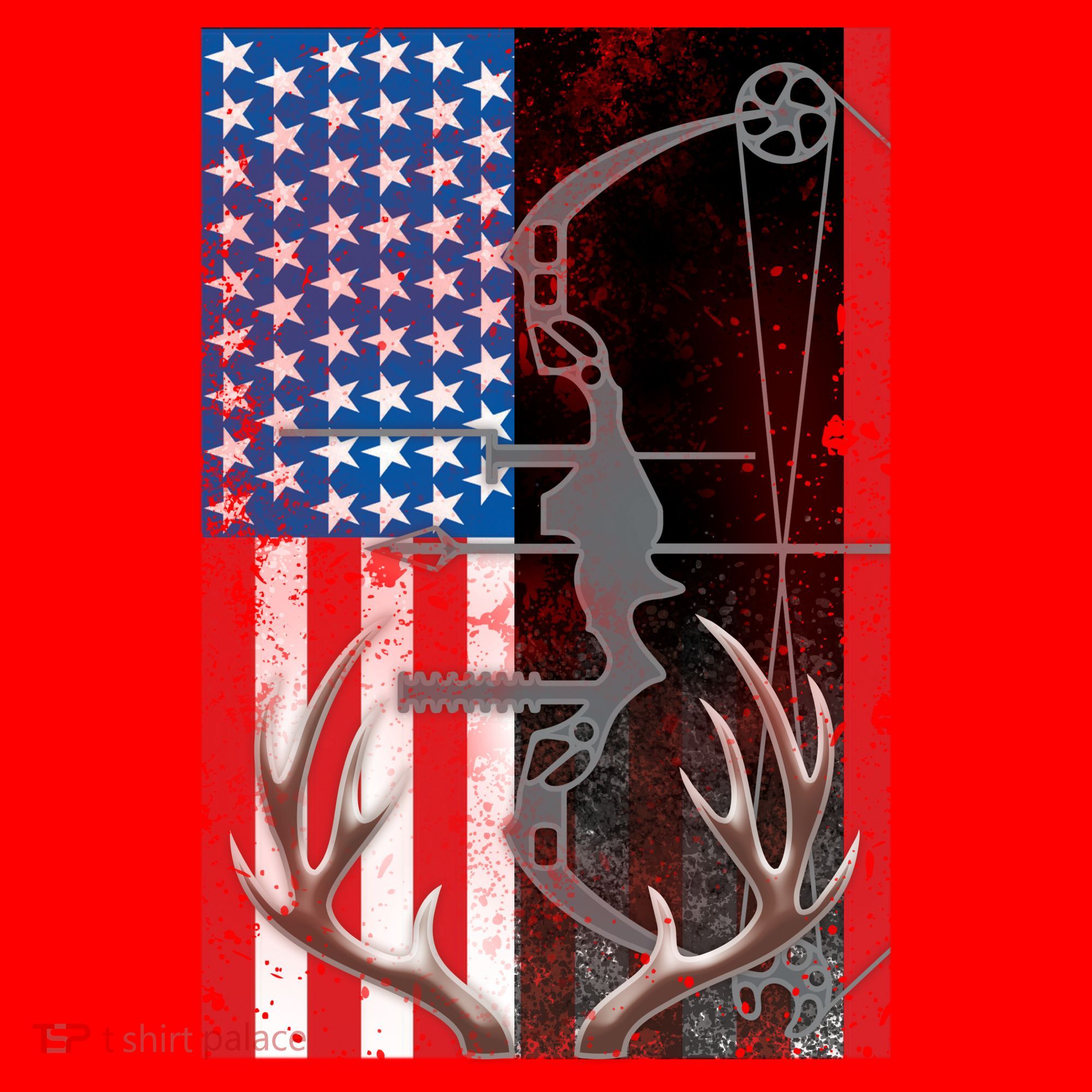 American Hunter USA Flag Santa Hat