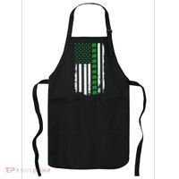 American Irish Clover Flag St. Patrick's Day  Apron thumb 0