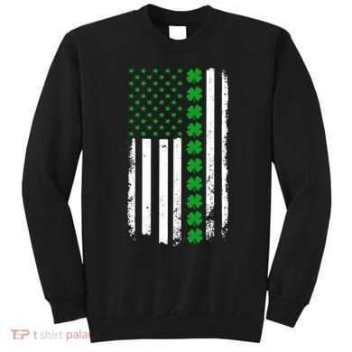 American Irish Clover Flag St. Patrick's Day  Sweatshirt