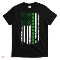 American Irish Clover Flag St. Patrick's Day  T-Shirt thumb 0