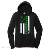 American Irish Clover Flag St. Patrick's Day  Women's Hoodie thumb 0