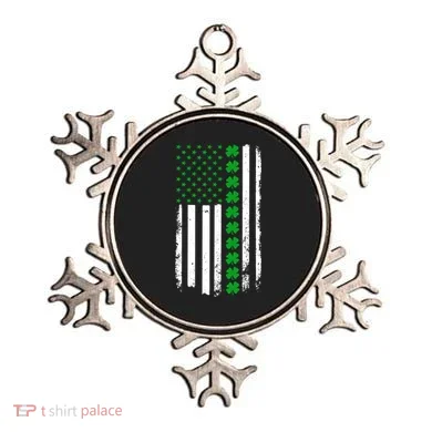 American Irish Clover Flag St. Patrick's Day  Ornament