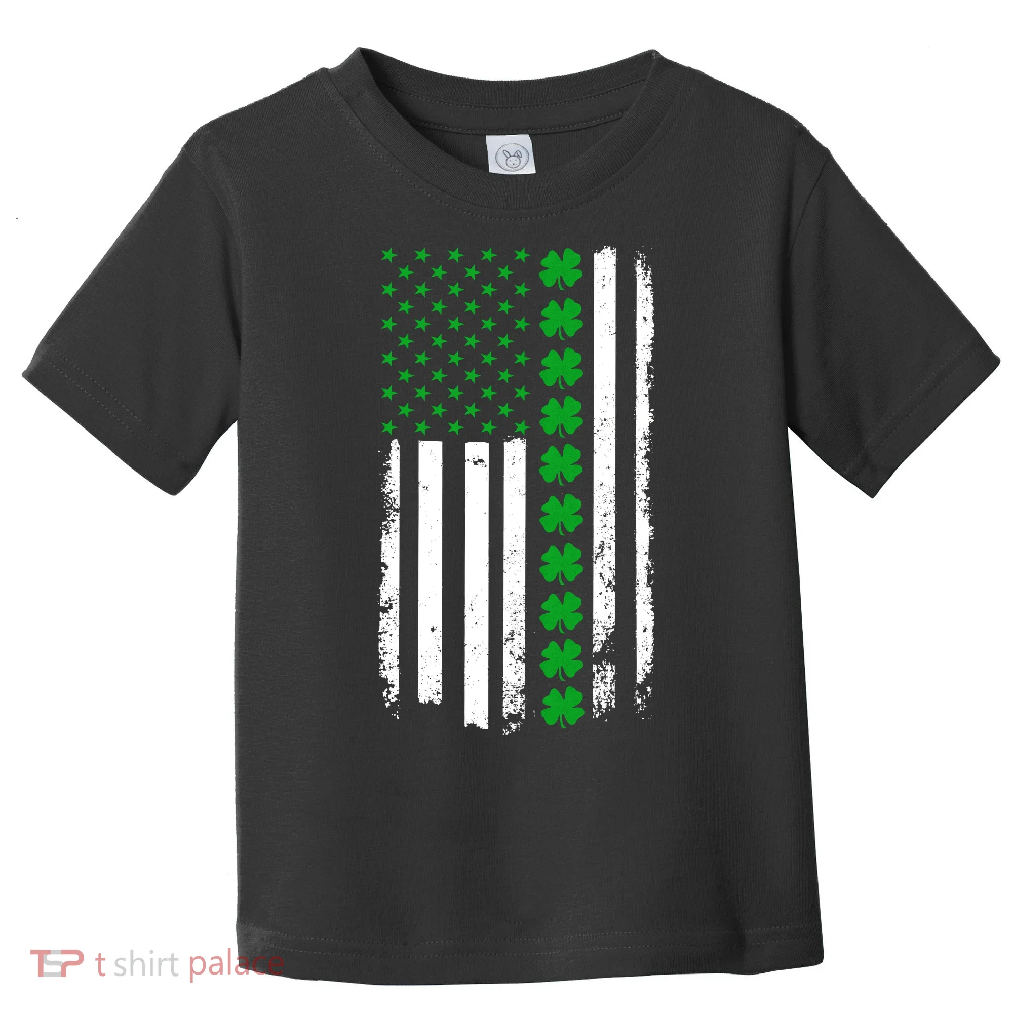 American Irish Clover Flag St. Patrick's Day  Toddler T-Shirt