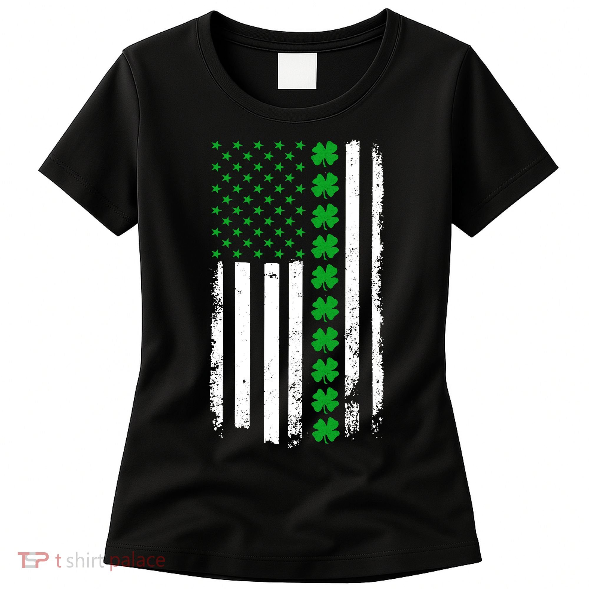 American Irish Clover Flag St. Patrick's Day  Women's T-Shirt