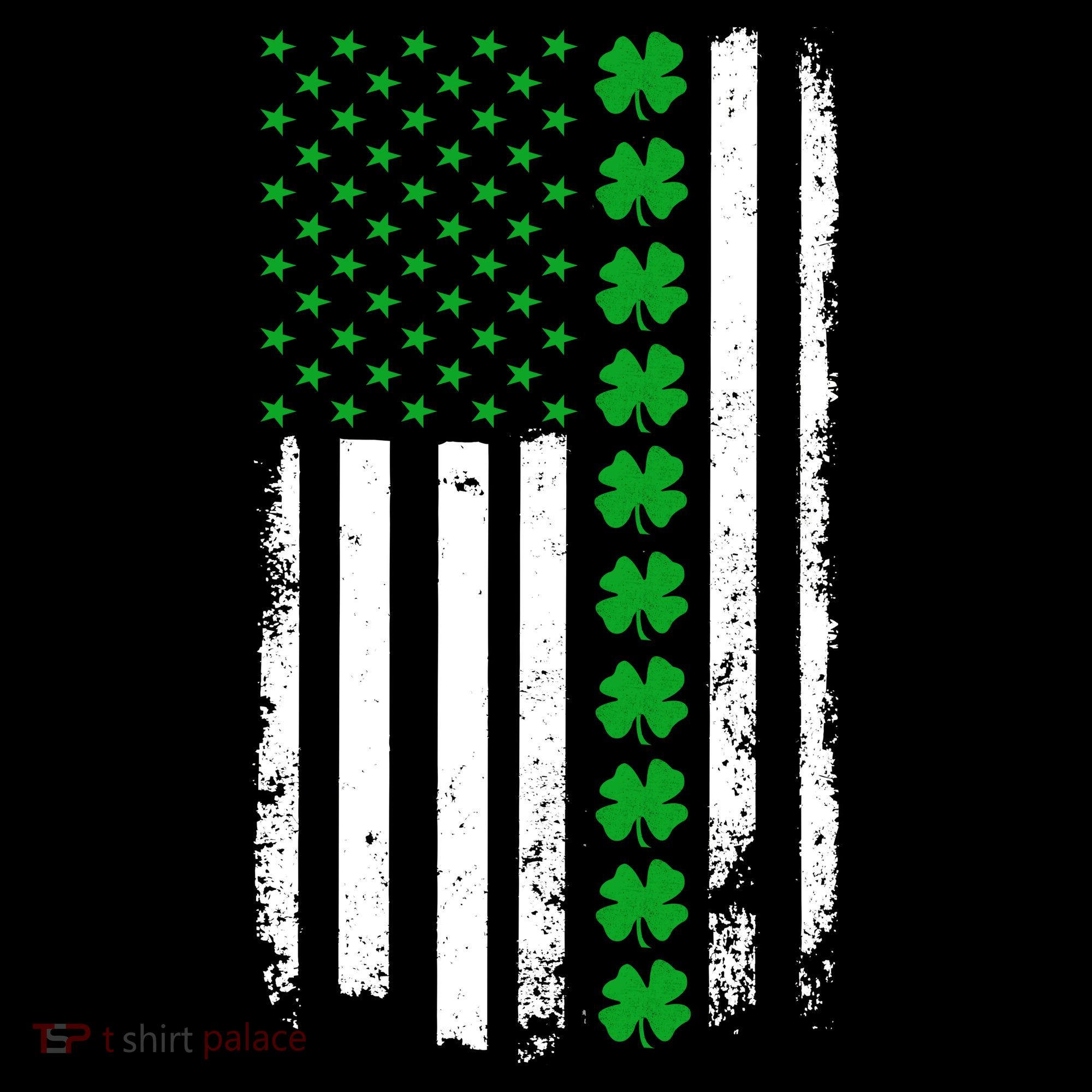 American Irish Clover Flag St. Patrick's Day  Women's T-Shirt