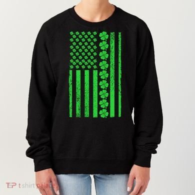 American Irish Clover Vintage Flag Women's Sweatshirt