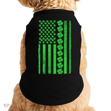 American Irish Clover Vintage Flag Doggie Tank