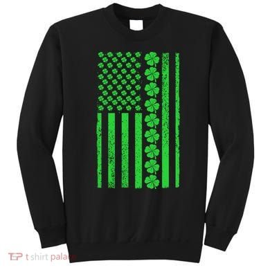 American Irish Clover Vintage Flag Sweatshirt