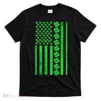 American Irish Clover Vintage Flag T-Shirt thumb 0