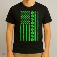American Irish Clover Vintage Flag T-Shirt thumb 3