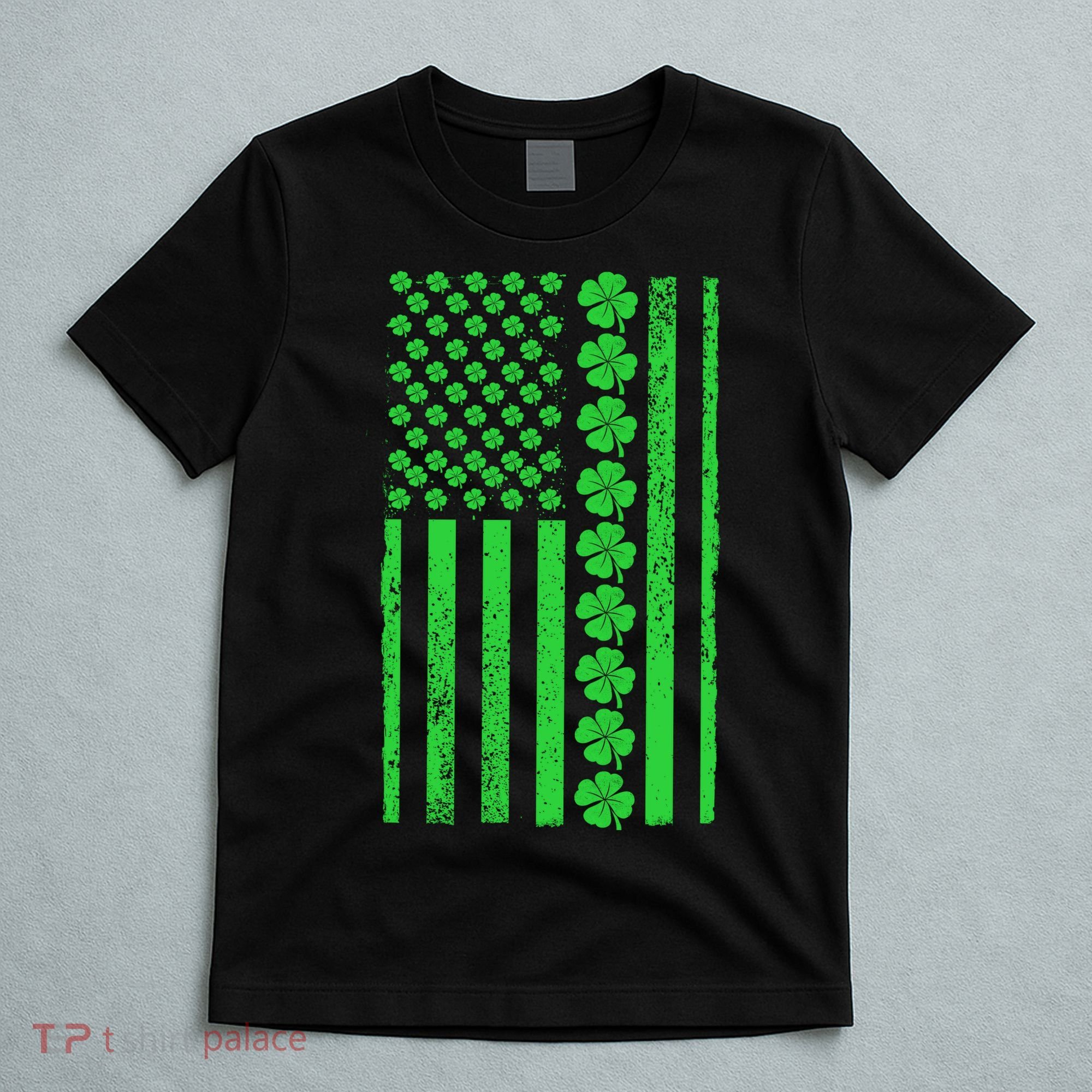 American Irish Clover Vintage Flag T-Shirt