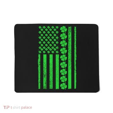 American Irish Clover Vintage Flag Mousepad