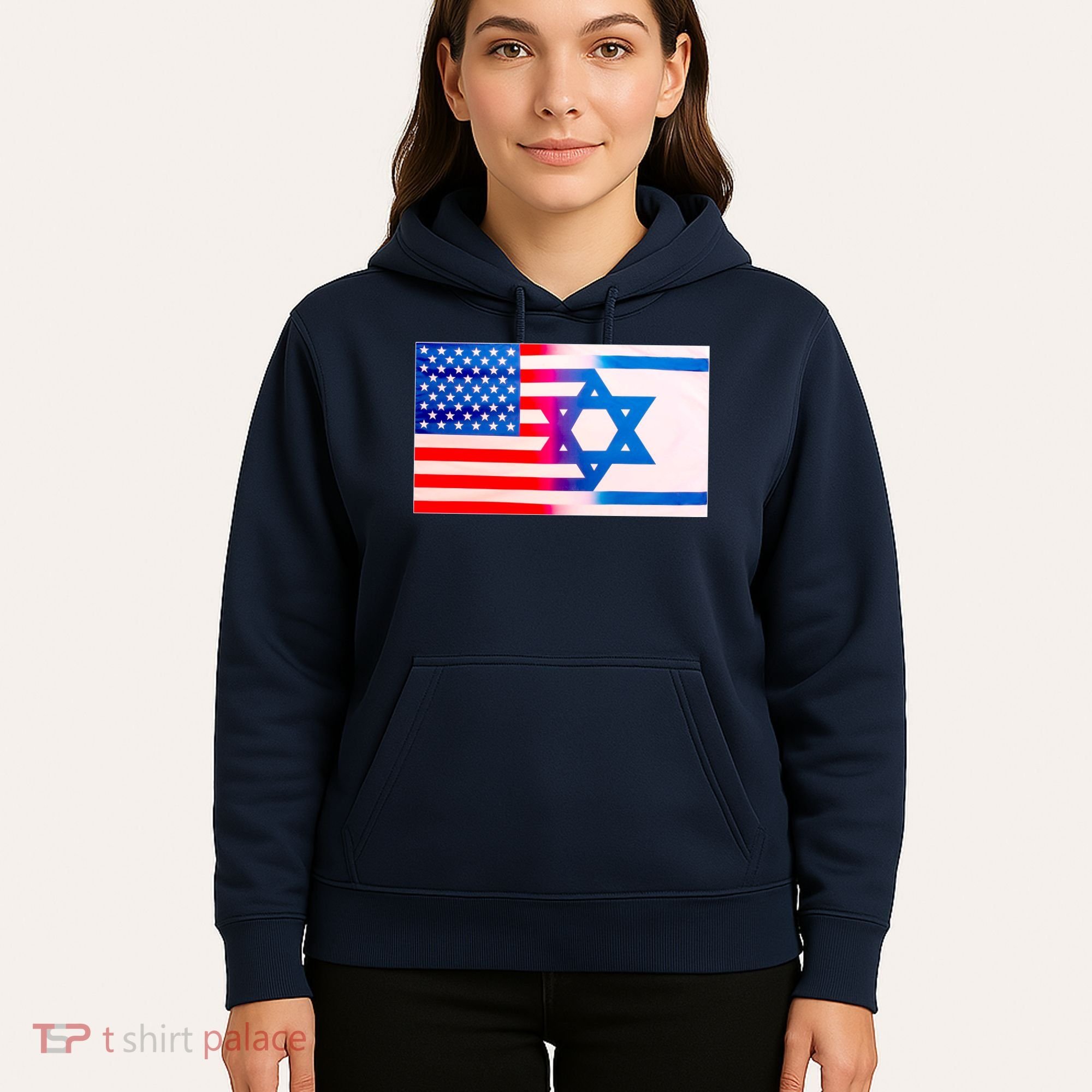 American Israel Flag Hoodie