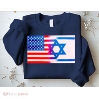 American Israel Flag Sweatshirt thumb 2