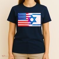 American Israel Flag T-Shirt thumb 4