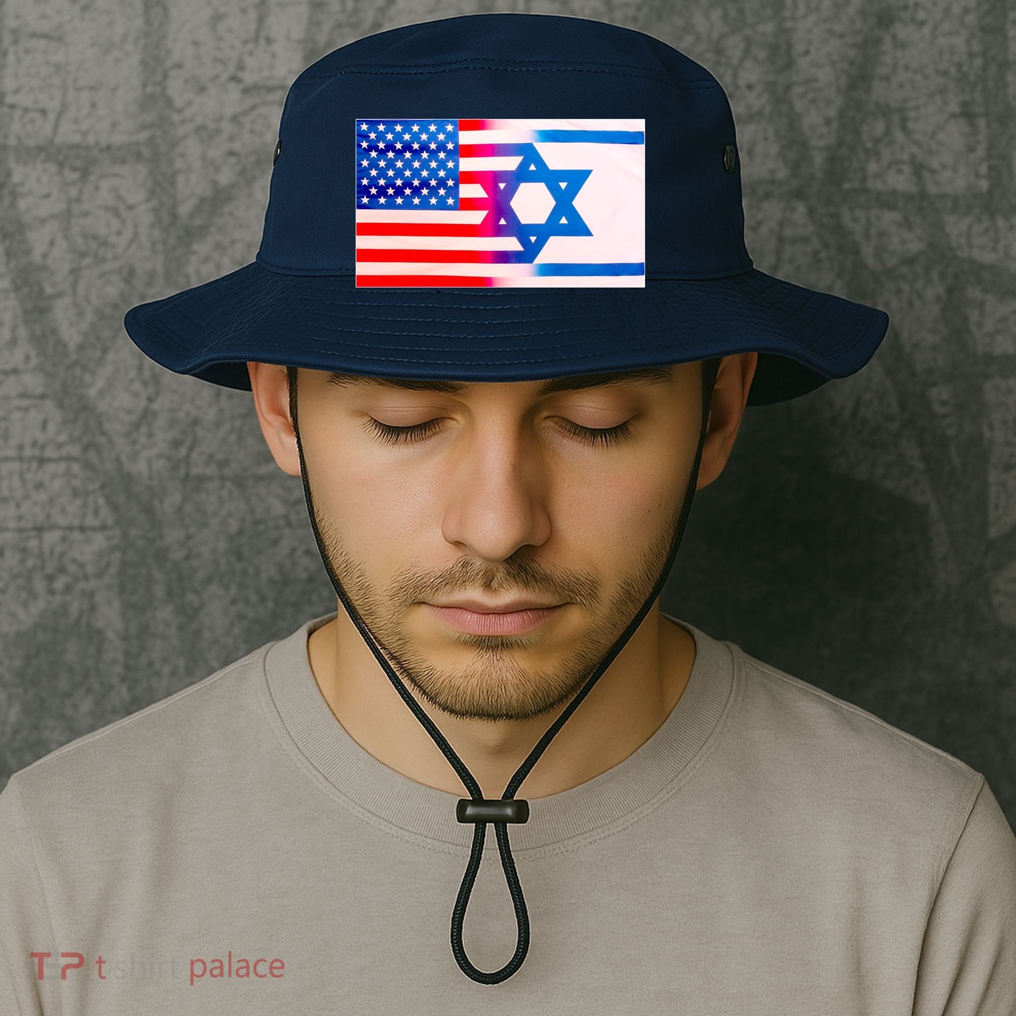 American Israel Flag Bucket Hat