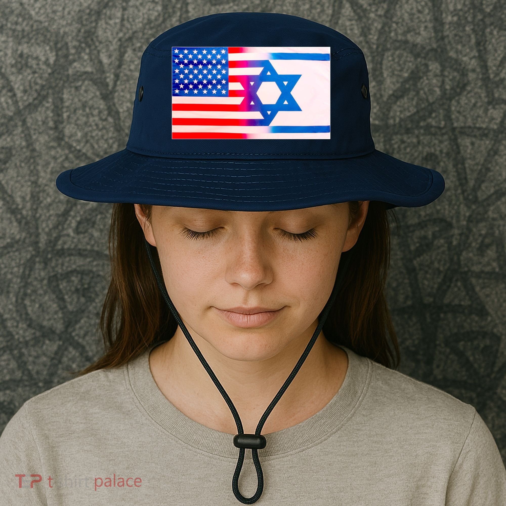 American Israel Flag Bucket Hat
