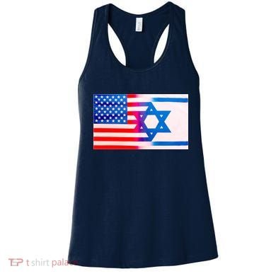 American Israel Flag Women's Tank Top