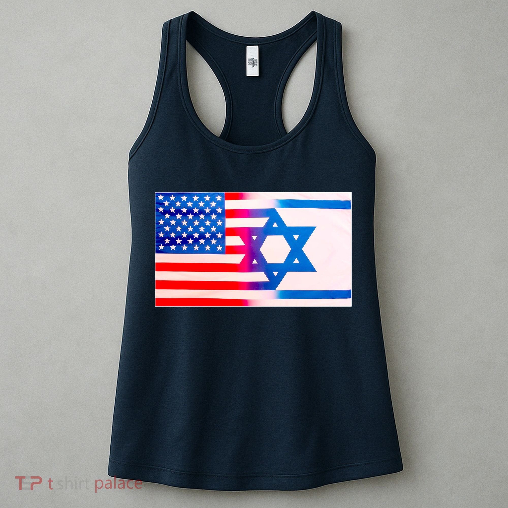 American Israel Flag Women's Tank Top