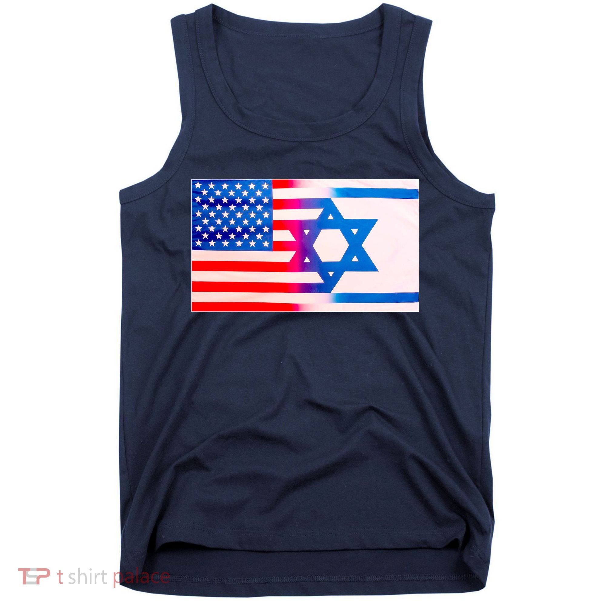 American Israel Flag Tank Top