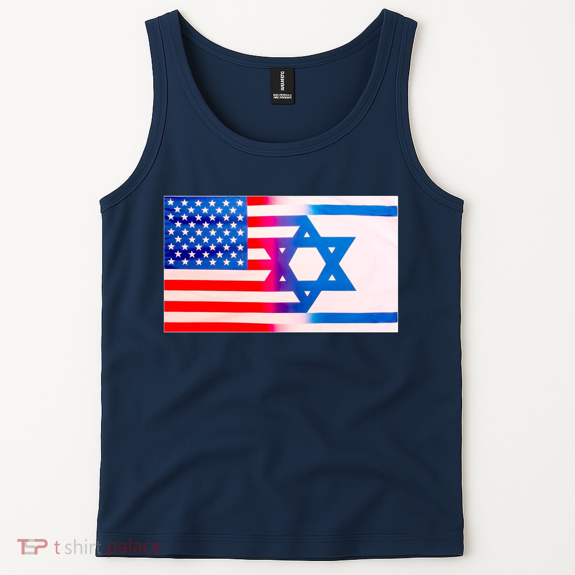 American Israel Flag Tank Top