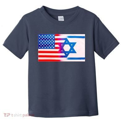 American Israel Flag Toddler T-Shirt