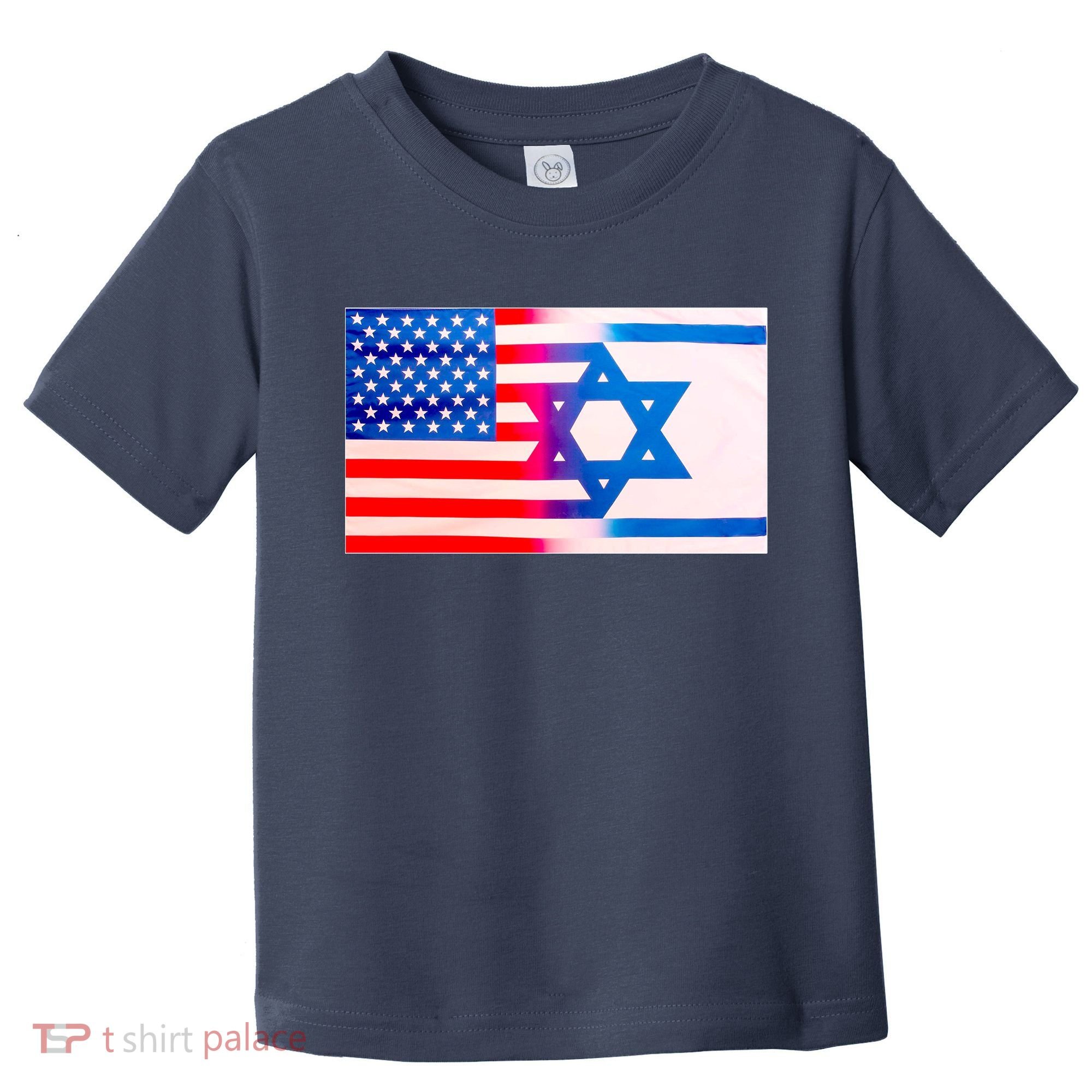 American Israel Flag Toddler T-Shirt