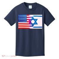 American Israel Flag Kids T-Shirt thumb 0