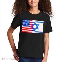 American Israel Flag Kids T-Shirt thumb 2