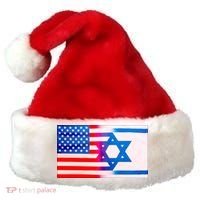 American Israel Flag Santa Hat thumb 0