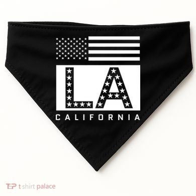 American LA California State Flag USA-Made Doggie Bandana