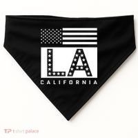 American LA California State Flag USA-Made Doggie Bandana thumb 0