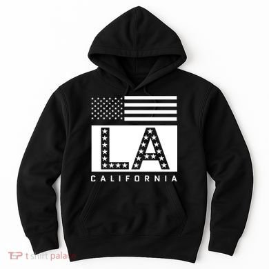 American LA California State Flag Hoodie
