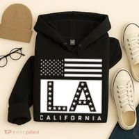 American LA California State Flag Hoodie thumb 4