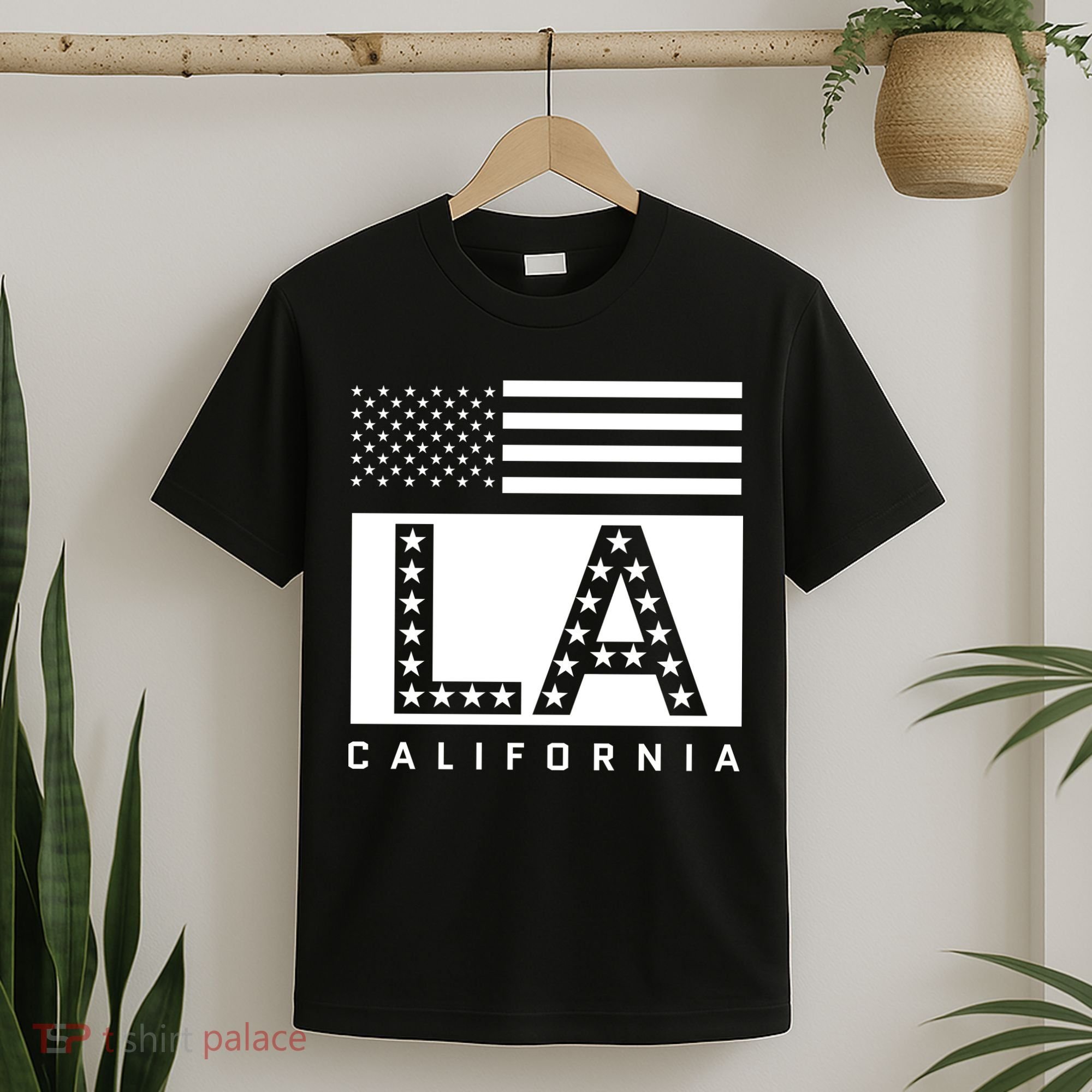American LA California State Flag T-Shirt