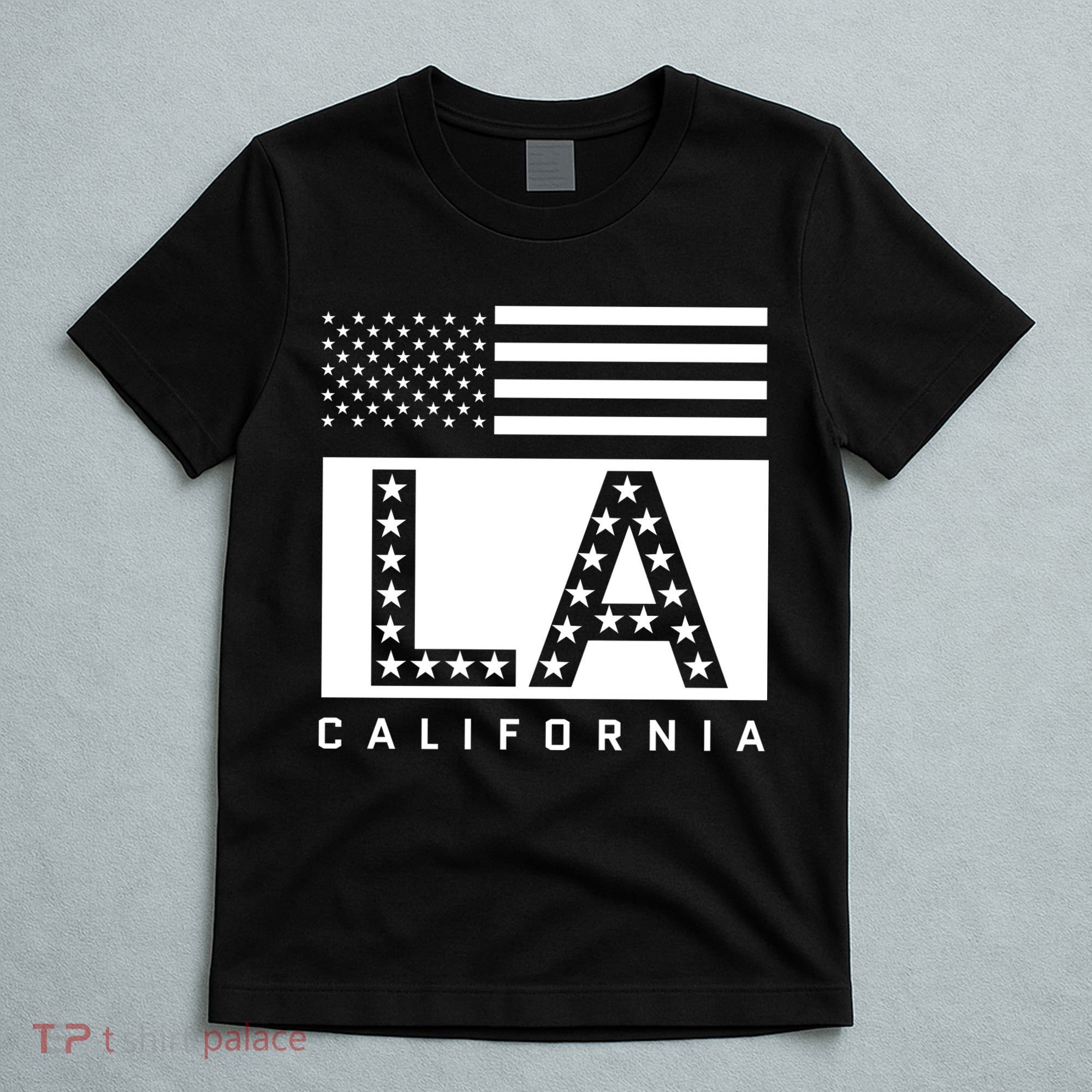 American LA California State Flag T-Shirt