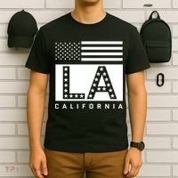 American LA California State Flag T-Shirt thumb 6