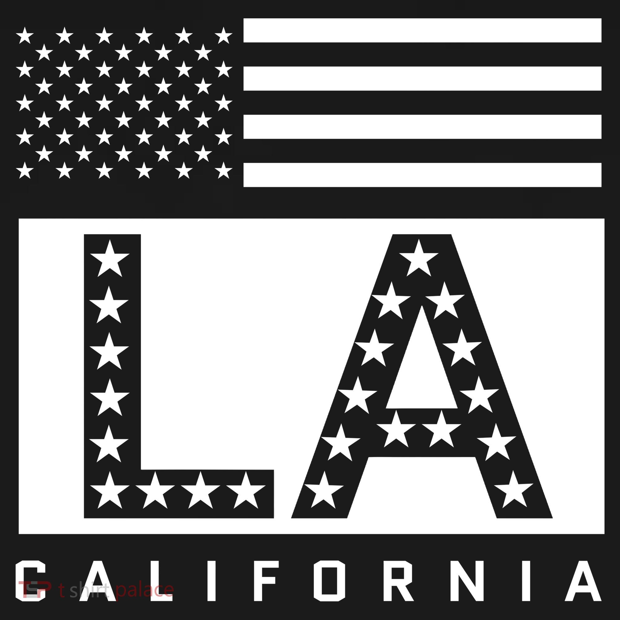 American LA California State Flag T-Shirt
