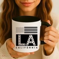 American LA California State Flag Coffee Mug thumb 3