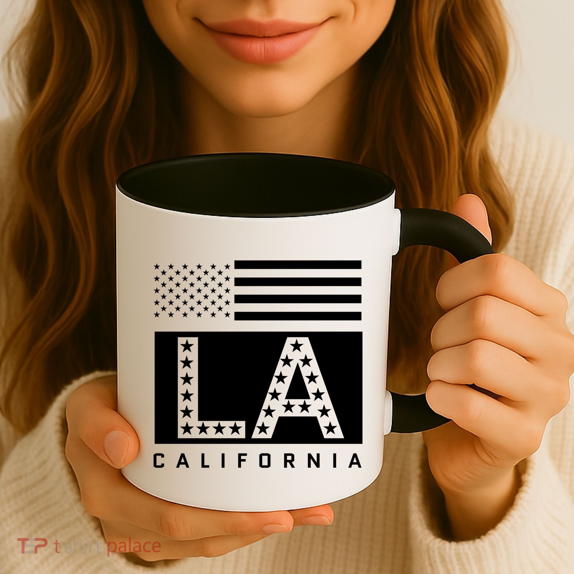 American LA California State Flag Coffee Mug