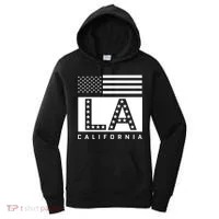 American LA California State Flag Women's Hoodie thumb 0