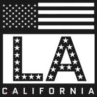 American LA California State Flag Women's Hoodie thumb 2