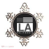 American LA California State Flag Ornament thumb 0