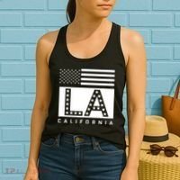 American LA California State Flag Women's Tank Top thumb 2