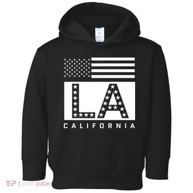American LA California State Flag Toddler Hoodie