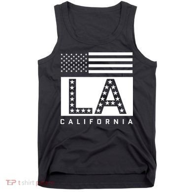 American LA California State Flag Tank Top