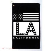American LA California State Flag Golf Towel thumb 0